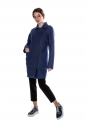 Женское пальто из текстиля с воротником 8011528