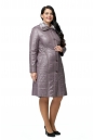 Женское пальто из текстиля с капюшоном, отделка искусственный мех 8011857-2