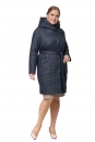 Женское пальто из текстиля с капюшоном 8012713