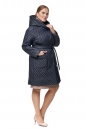 Женское пальто из текстиля с капюшоном 8012713-2