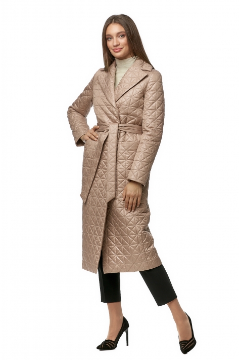Женское пальто из текстиля с воротником 8013515