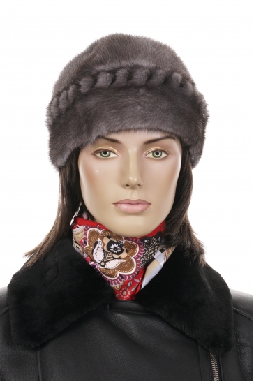 Шапка женская из норки