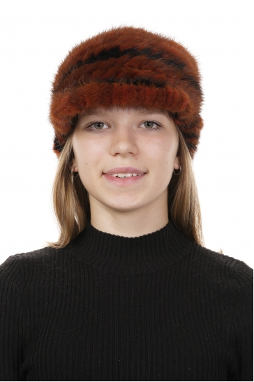 Шапка женская из норки