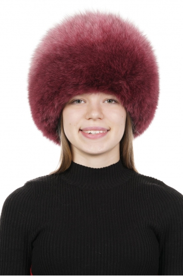 Шапка женская из песца