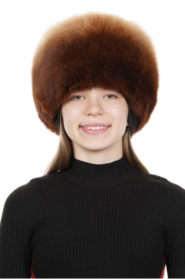 Шапка женская из песца