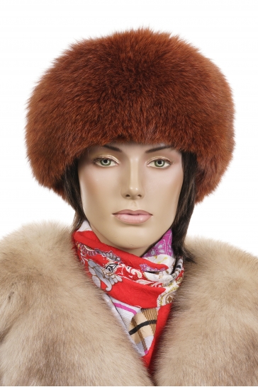 Шапка женская из песца
